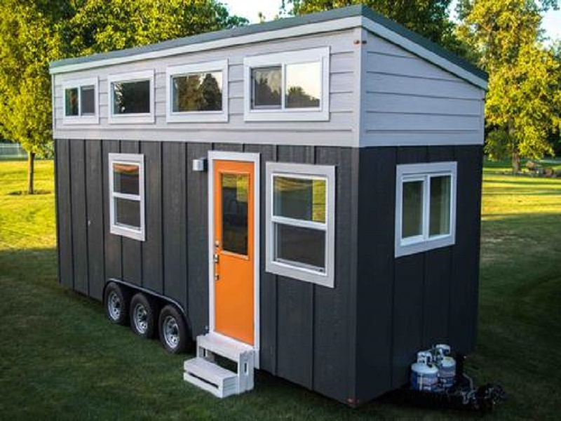 Prefab Steel Frame Tiny Modular Caravan House for Mobile Living