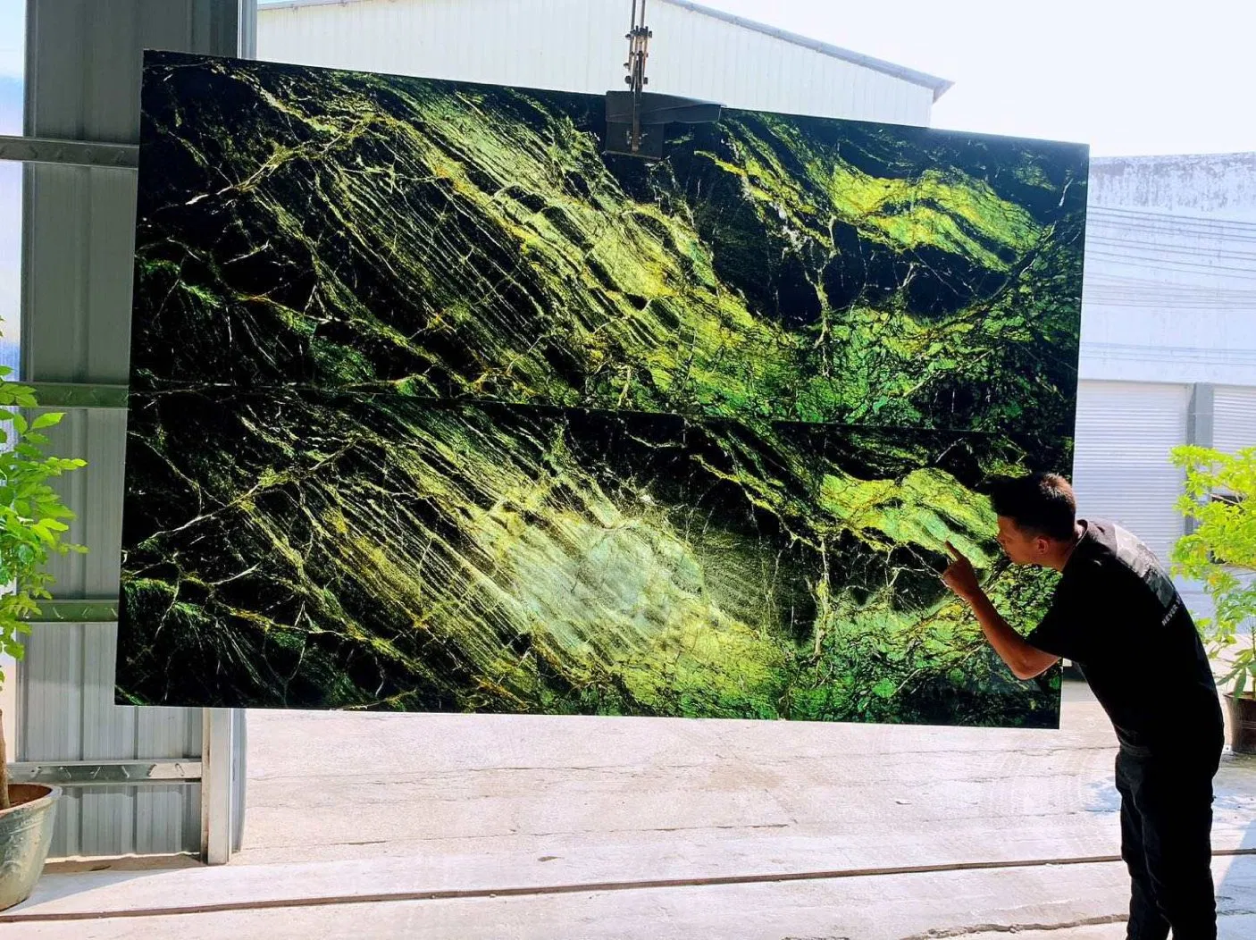 Green Marble Floor Tiles for Walling Flooring Big Slabs