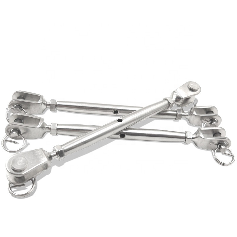 Rigging Hardware Wire Rope Screw Tensioner 304 Stainless Steel Closed Body Turnbuckle