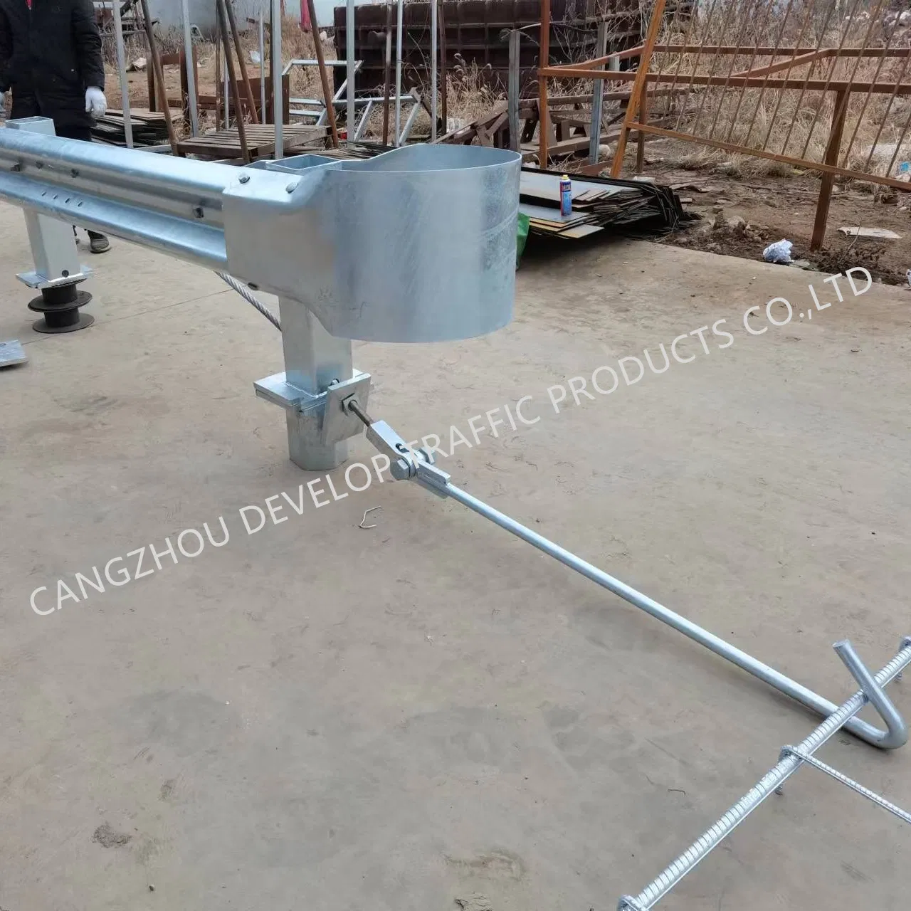 Safety Products Steel Buffer End for Highway Guardrail