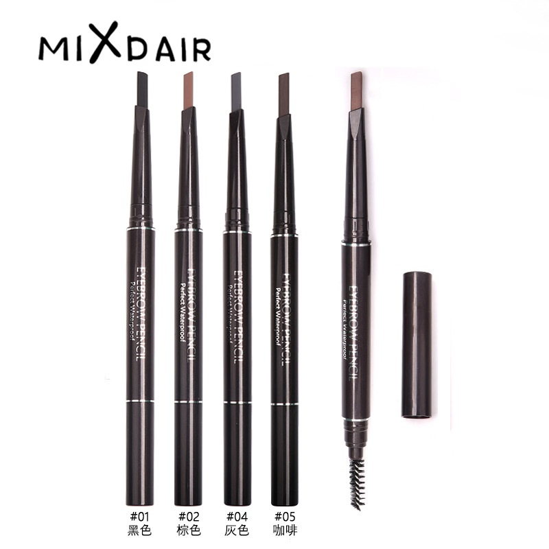Ep14 O. Two.: . O Double-Headed Extremely Fine Eyebrow Pencil, Durable Rotation Waterproof, Sweat-Proof and Non-Faint Eyebrow Powder 4-Color Optional 9991