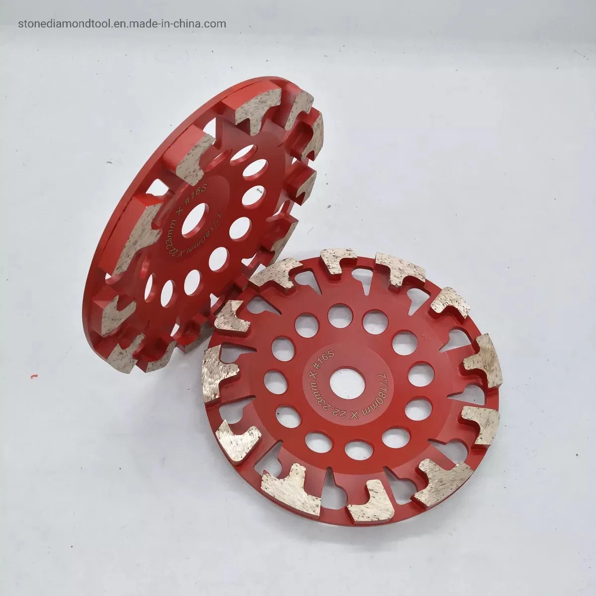 7′ ′ Diamond T Segment Concrete Grinder Blade Grinding Cup Wheel Black