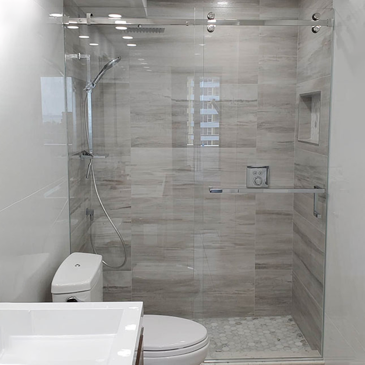 Modern Tempered Glass Shower Cabin with Easy Access Door