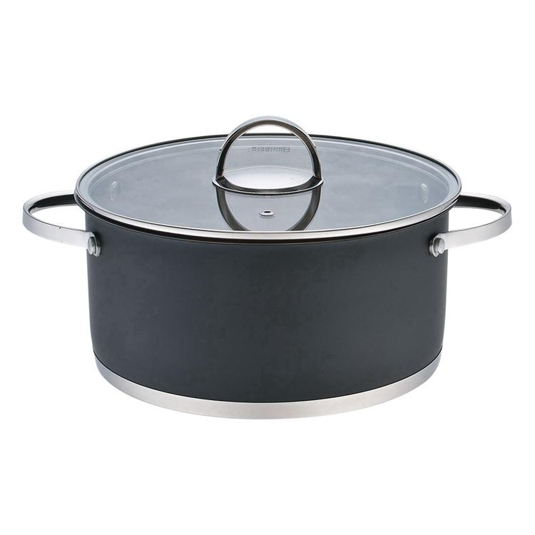 Straight Body Cookware Sets Kitchen Hiking Camping Soup Pot Stock Pot