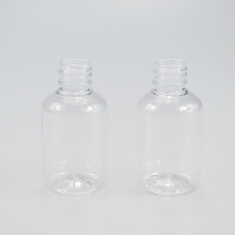 Plastic Pet Bottle 50ml 20/410 Round Boston Bottle with Sprayer Pump