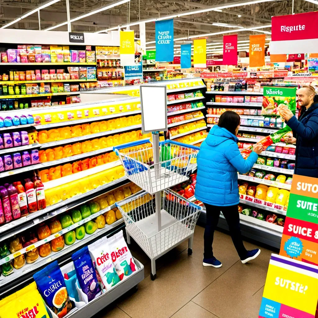 Shop Supermarket Bus Station Wire Promotion Display