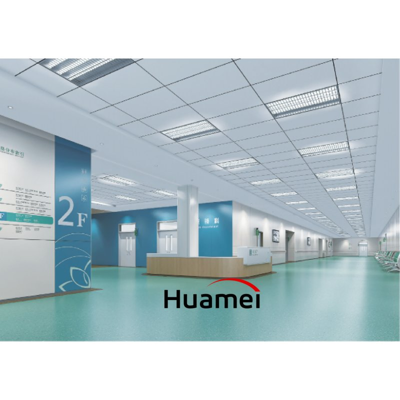 Acoustic Fiberglass Ceiling Tiles Square / Tegular Edge for Hospital White Spray