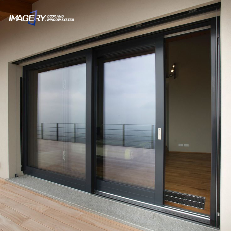 Modern Design Soundproof Full Sealed Aluminum Sliding Glass Door Aluminium Door