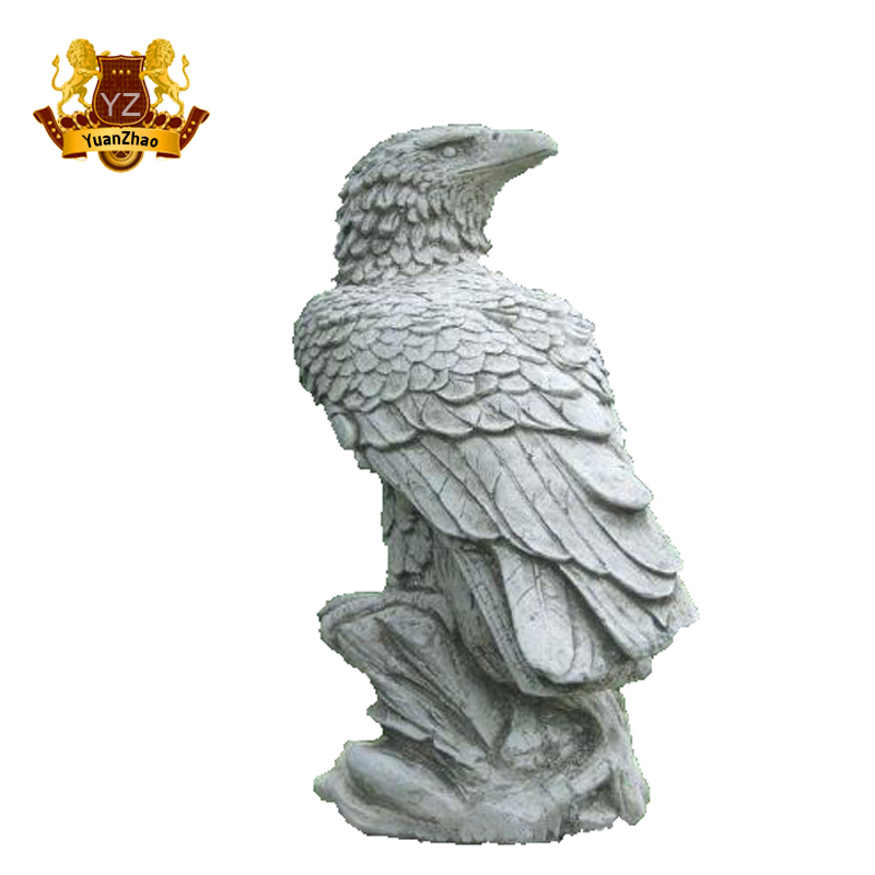 Home Decoration White Marble Eagle Sculpture for Sale