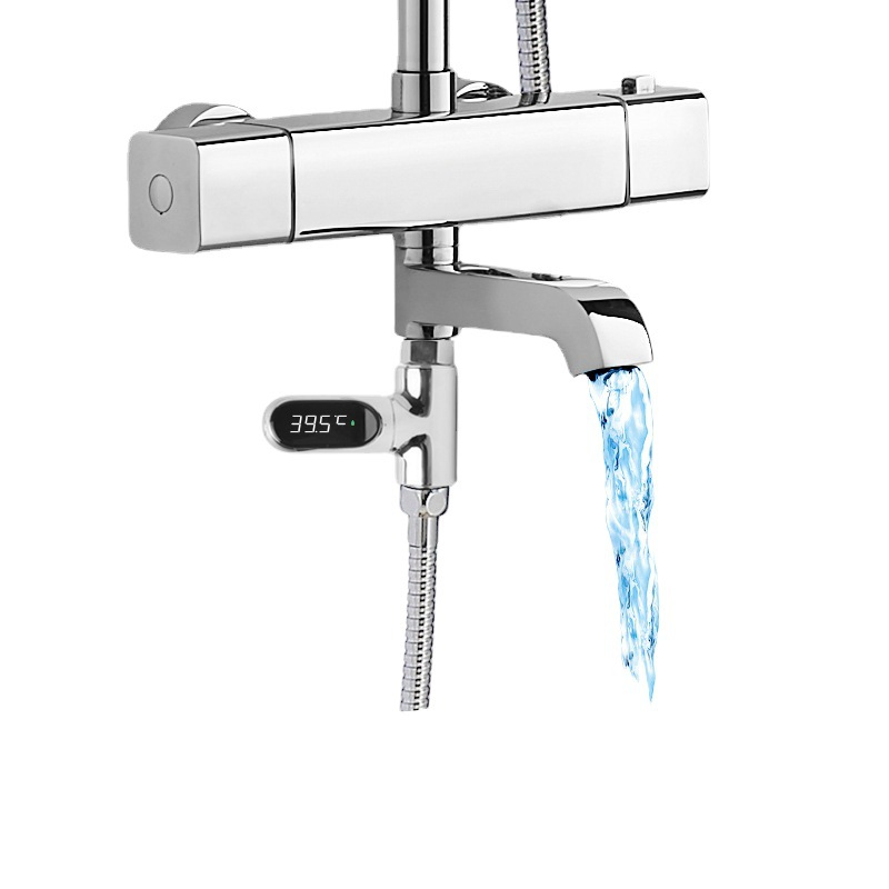 LCD Temperature Display Valve for Precise Shower Water Temperature Monitoring