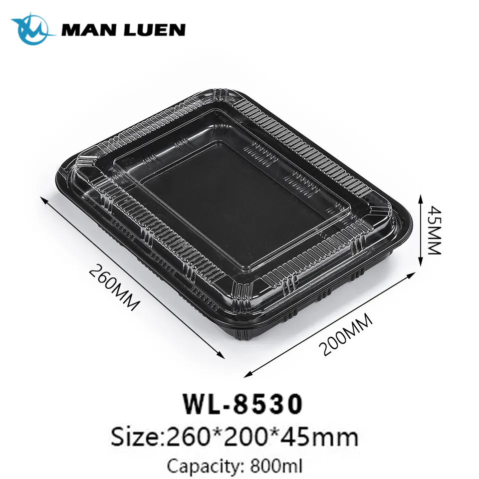 Multi Size Disposable Plastic Takeaway Food Packaging Bento Lunch Box