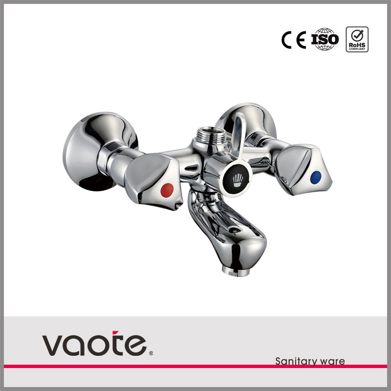 Double Handle Brass Bath Shower Mixer