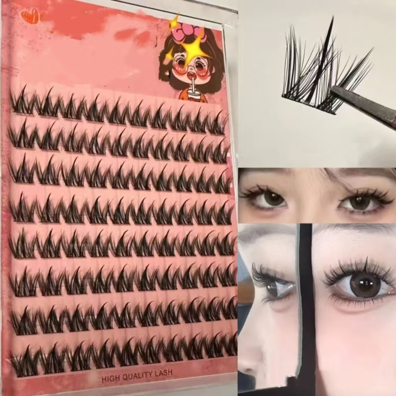 Cute Round, Long, Flexible and Dense Innocent Dog-Style False Eyelashes
