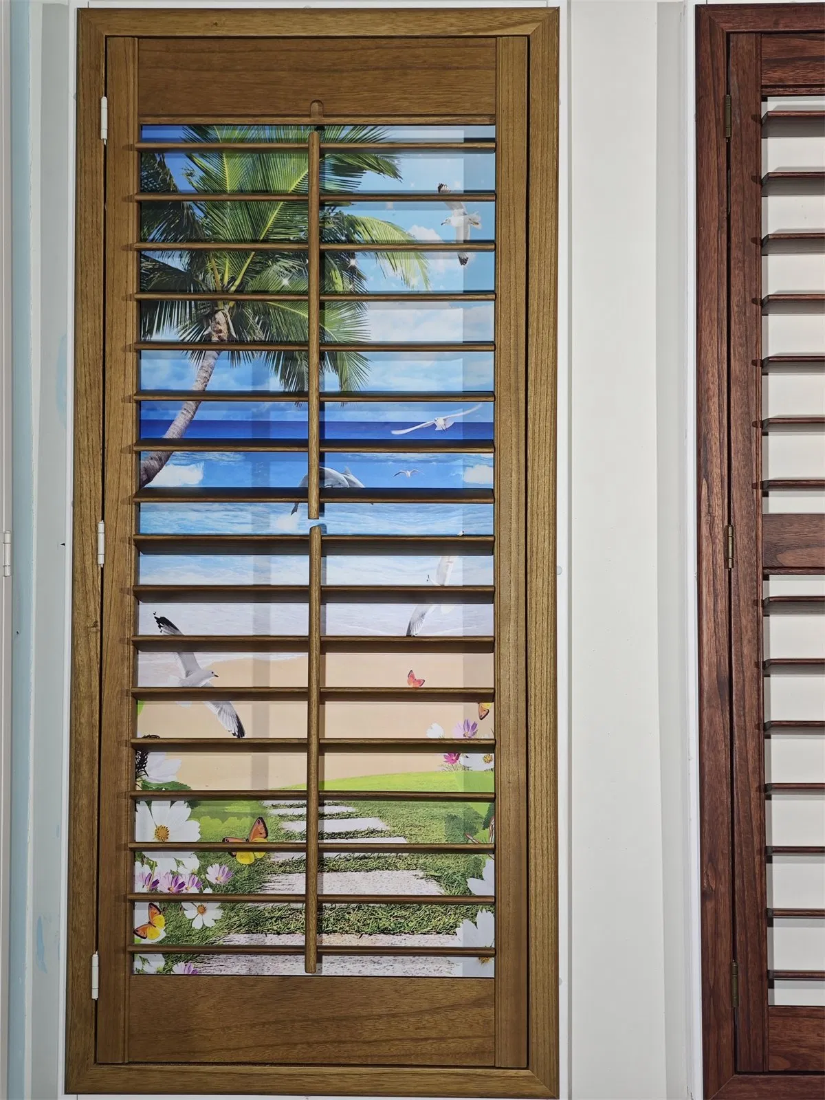 Custom Shutters White Color Plantation Shutters for Window Shades Ventilation Shutters