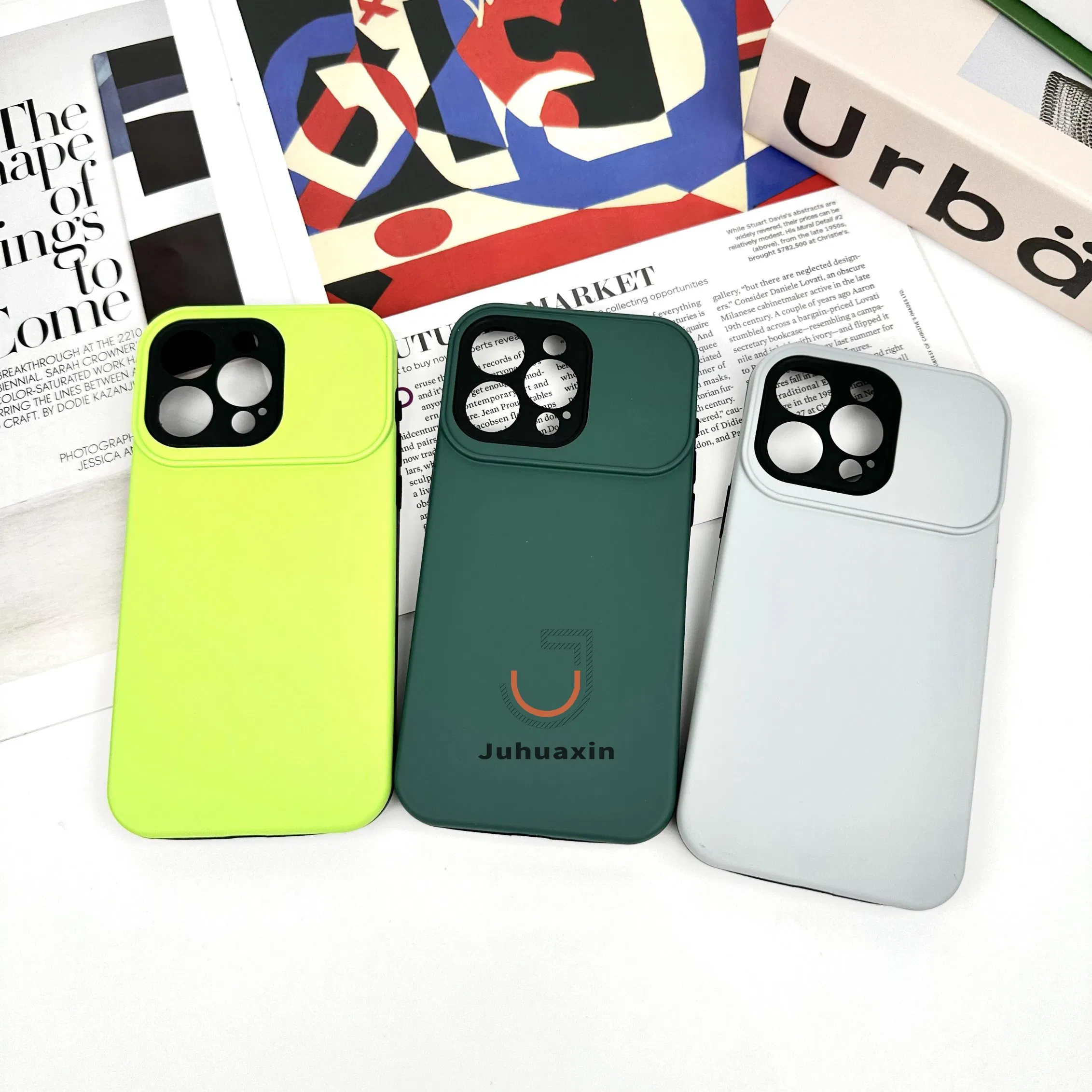 Чехол для iPhone 16 PRO Max с защитой камеры, кожаный