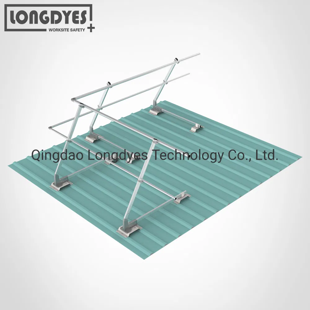 Corrugated Metal Roofs Non-Invasive Guardrail Systems