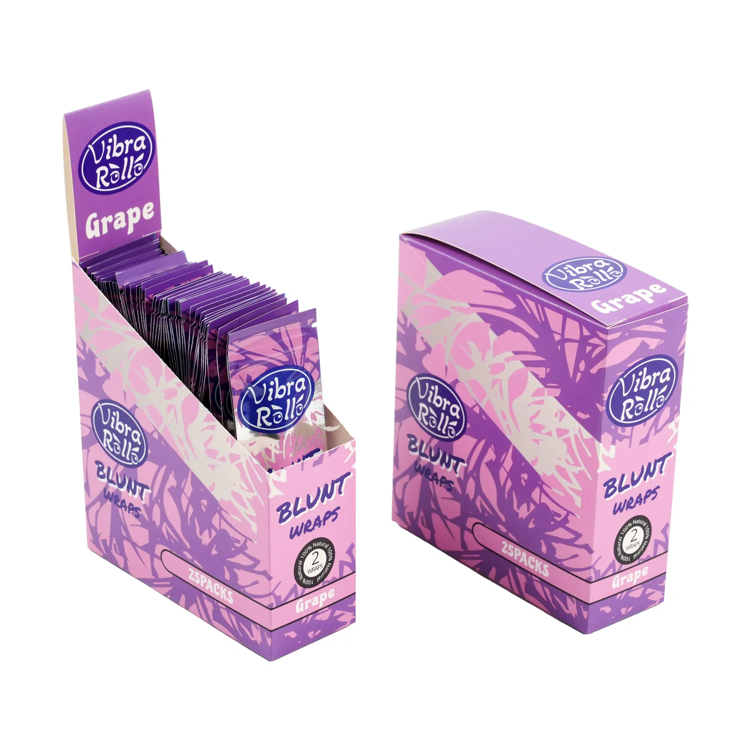 Slow - Burning Grape Flavor Rolled Blunt Wrap