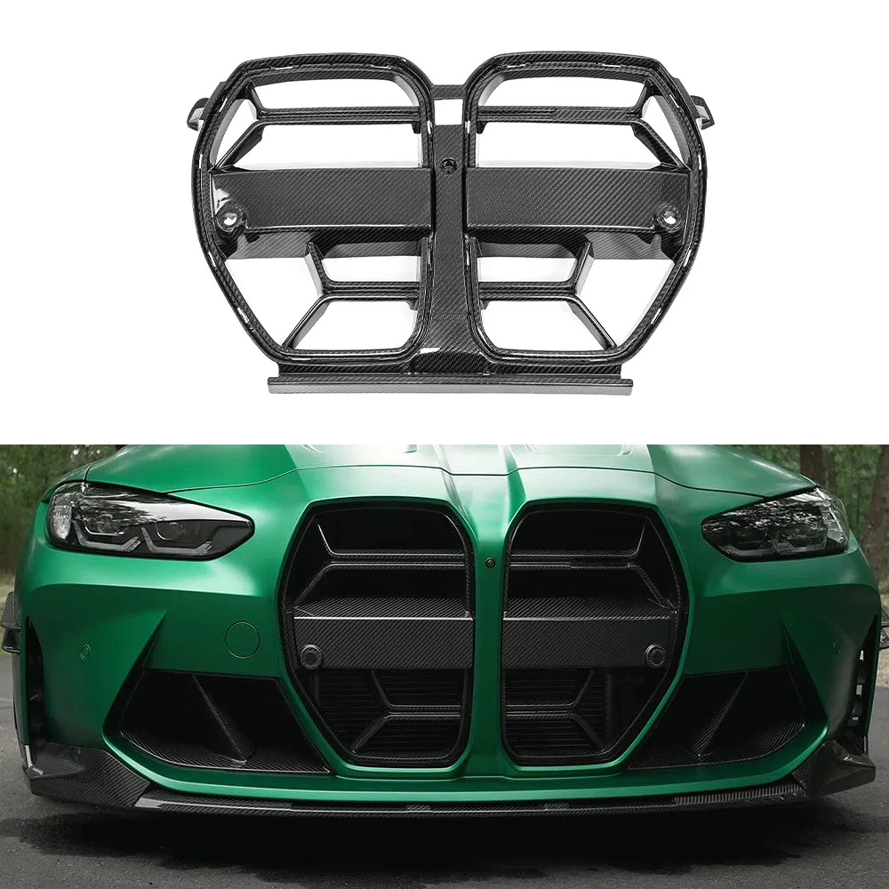 BMW G80 G81 M3 & G82 G83 M4 CSL Pre-Preg Carbon Fiber Front Kidney Grilles (2021+)