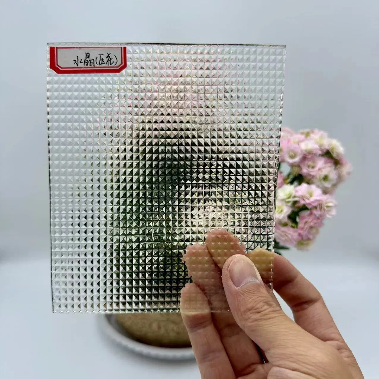 High-End with High Quality Crystal Patterned Stained Glass for Home Background Decoration Wall and Hotel