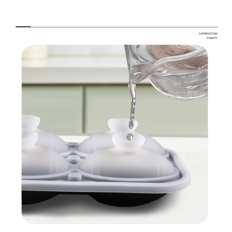 Форма для ледяных мячей 4 в 1, силикон