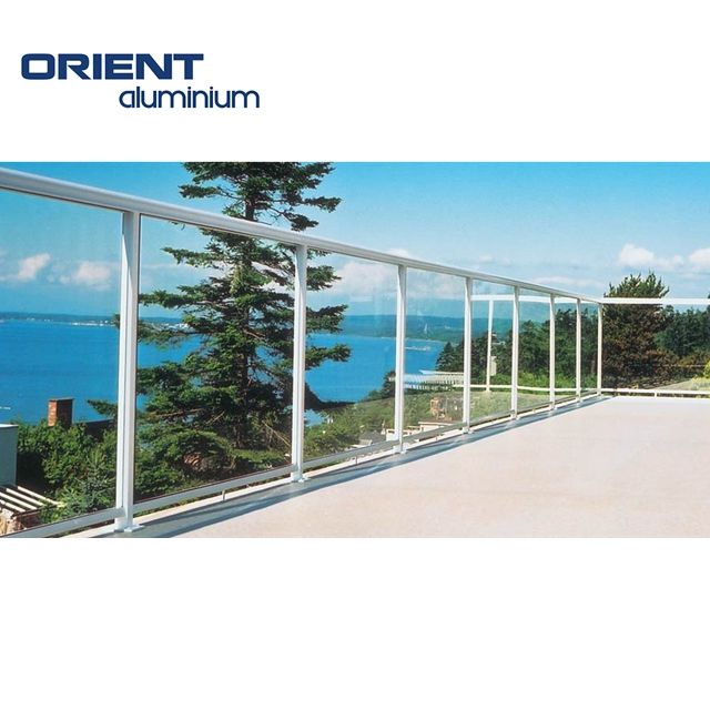 Modern Design Outdoor Balcony Fence Aluminum Base Railing System Indoor Glass Railing