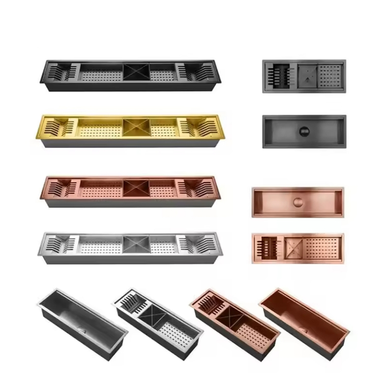 Factory Price Stainless Steel Built-in Dish Rack with Accessories for Kitchen