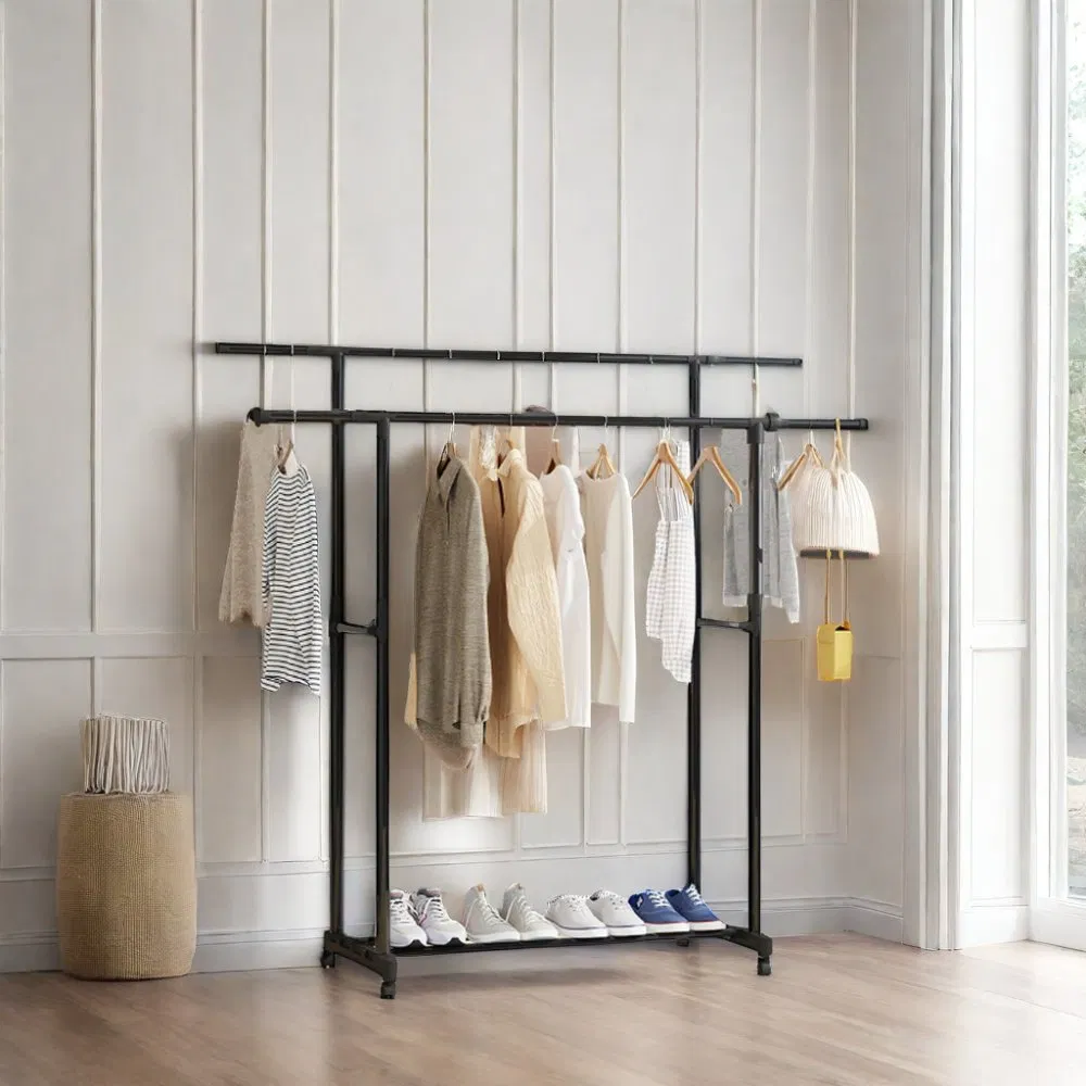 New Design Portable Vertical Clothes Rack Durable Metal Clothes Rack