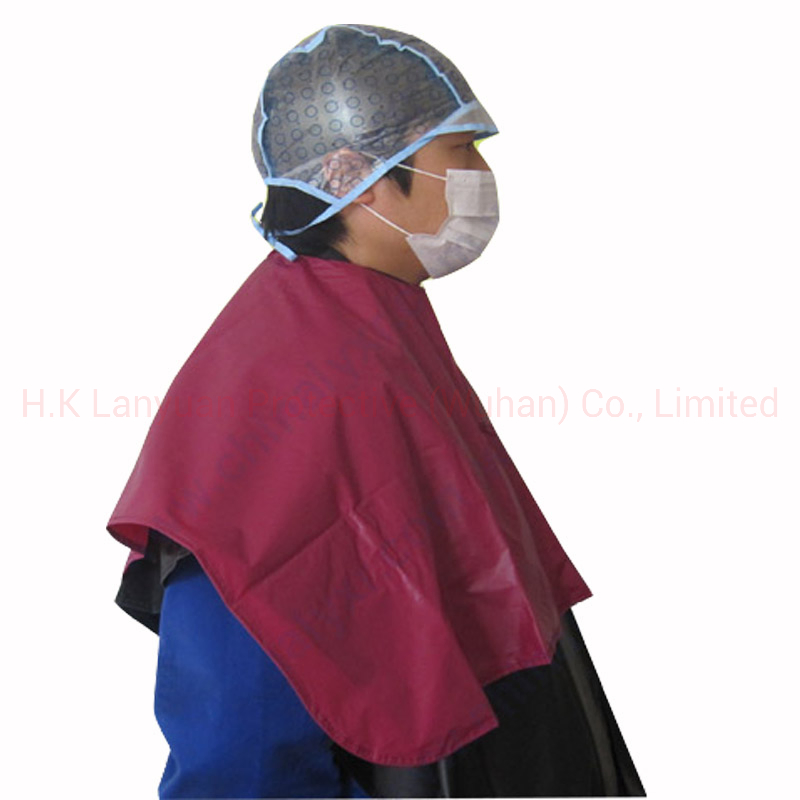 Накидка для окрашивания волос красная LY-SCR