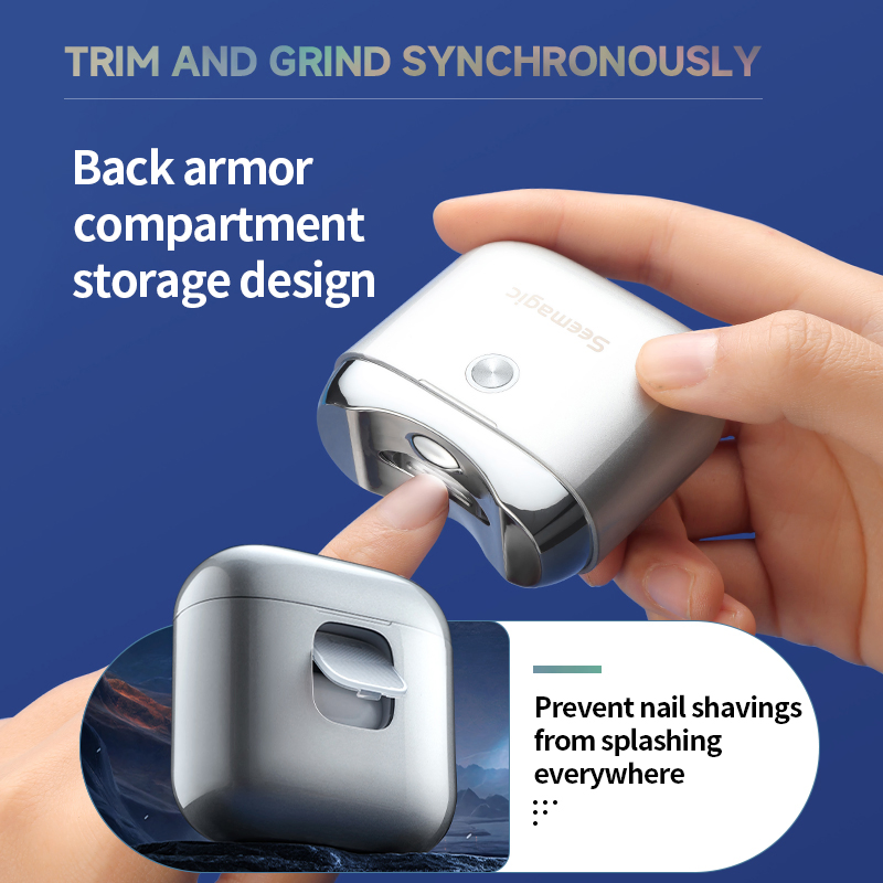 Seemagic Manufacturer Shark Electric Nail Clipper, Automatic Alloy Beauty Equipment