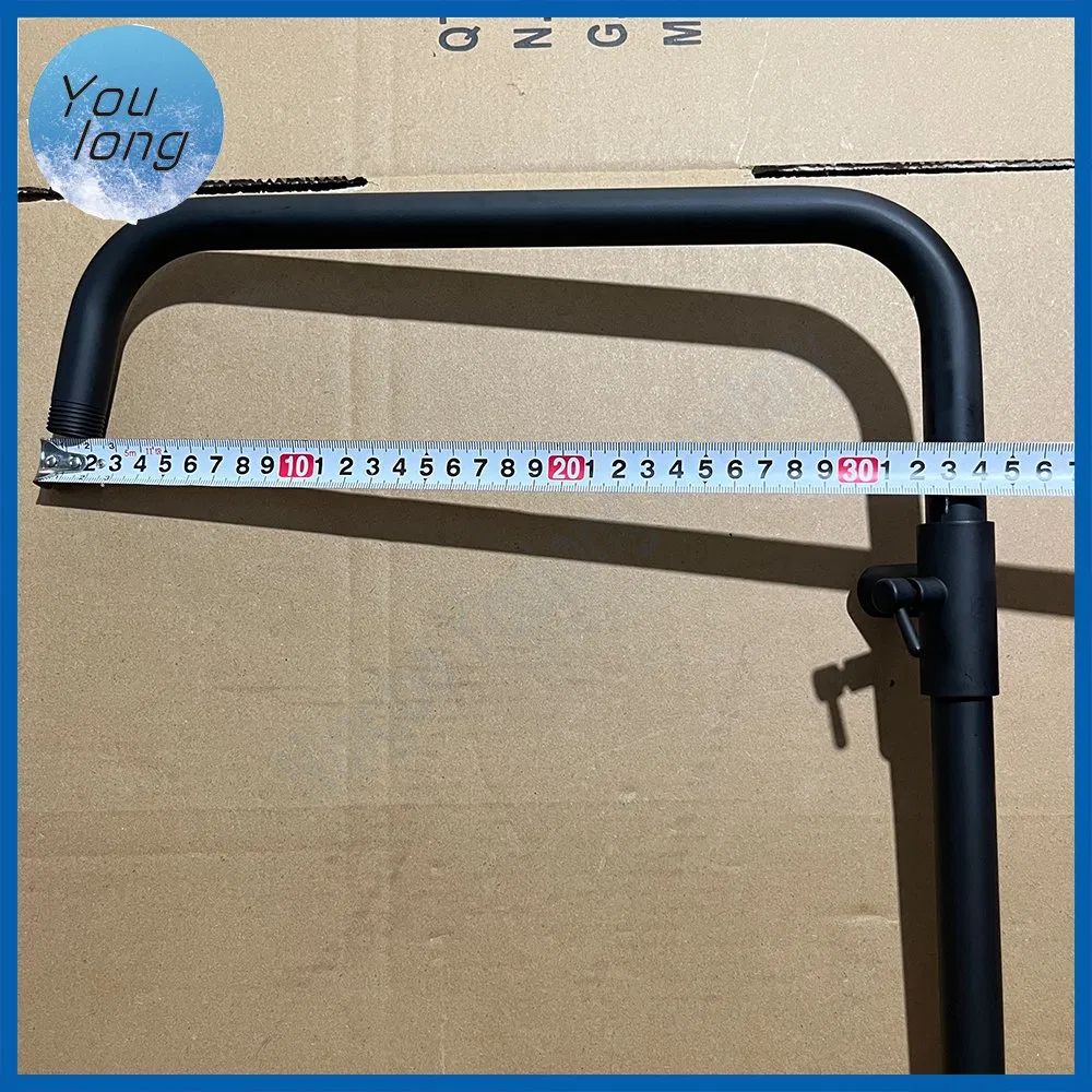 Black Multifunction Rainfalll Hotel Bathroom Round Shower Head Sets Faucet Shower Column