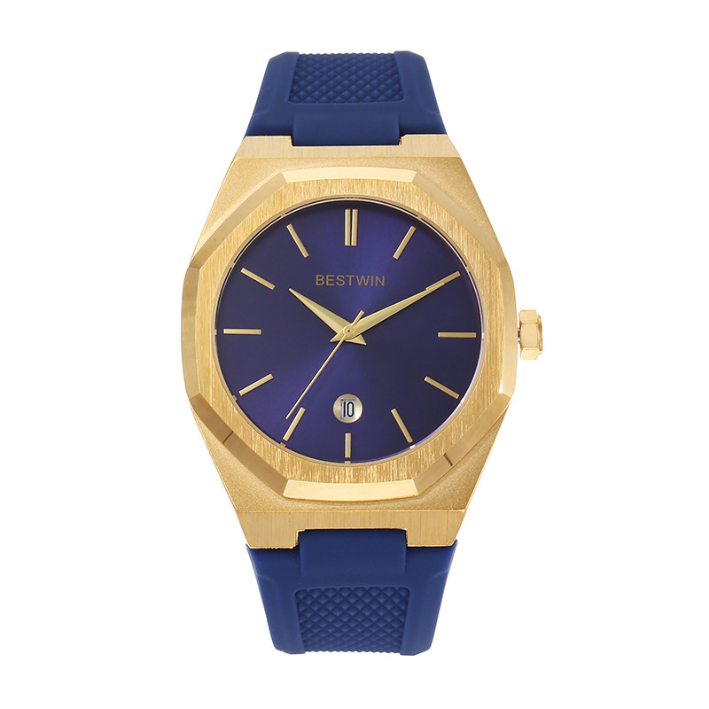 Bestwin Men's Student Watch Silicone Strap Fashion Calendar Wristwatch Factory Wholesale Timepiece