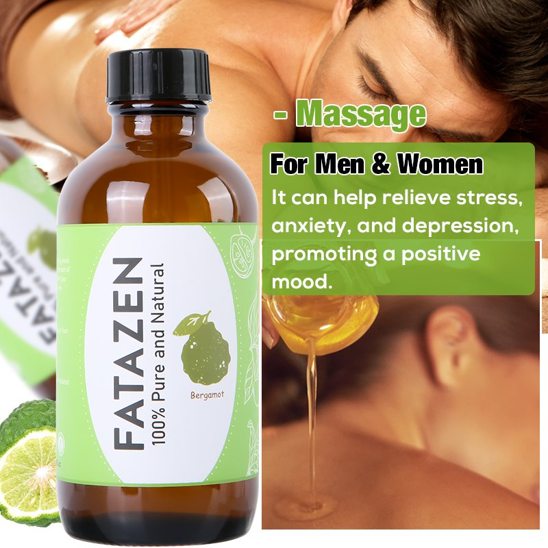 Natural Stress Relief Promotes Sleep Quality Relaxing Body Bergamot Massage Essential Oil