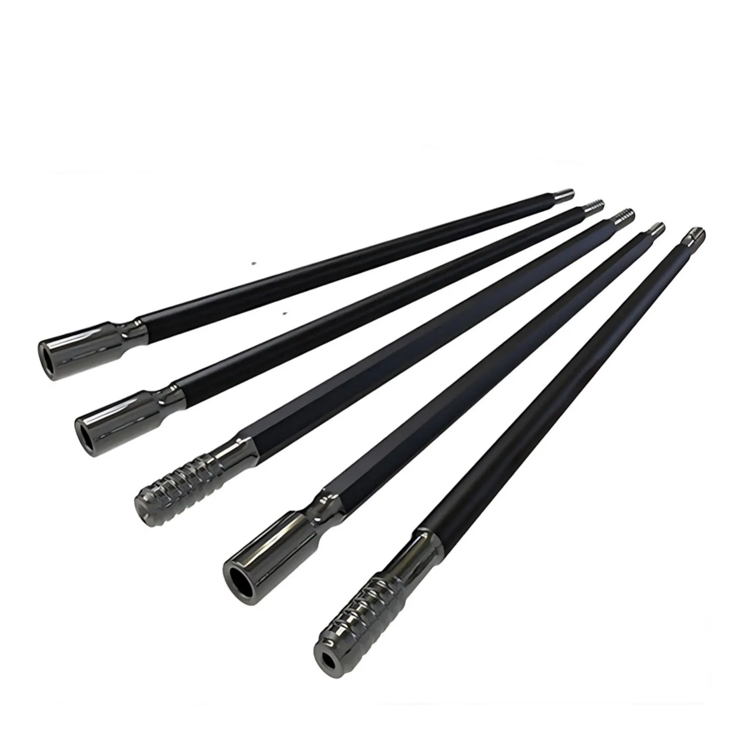 Multi Purpose Extension Drill Rod for Tunneling and Mining Development with Range of Lengths From Three to Twenty Four Feet for Versatile Applications