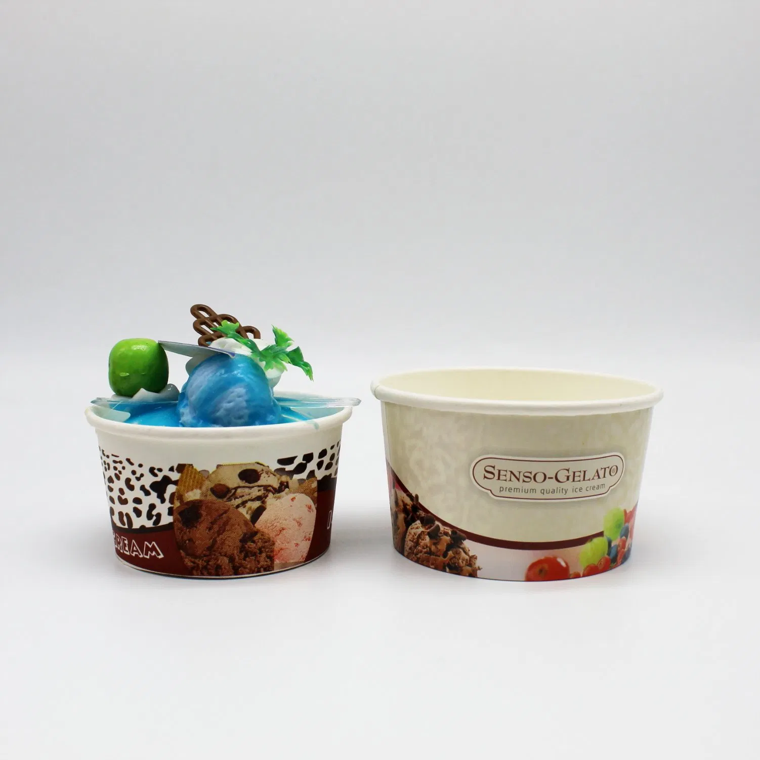 16oz Biodegradable Eco-Friendly Custom Design Ice Cream Paper Cup