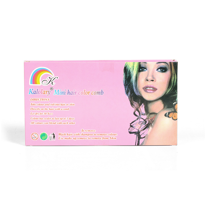 China Supplier Non-Toxic Plastic Hair Dye Comb Washable Temporary Hair Chalk