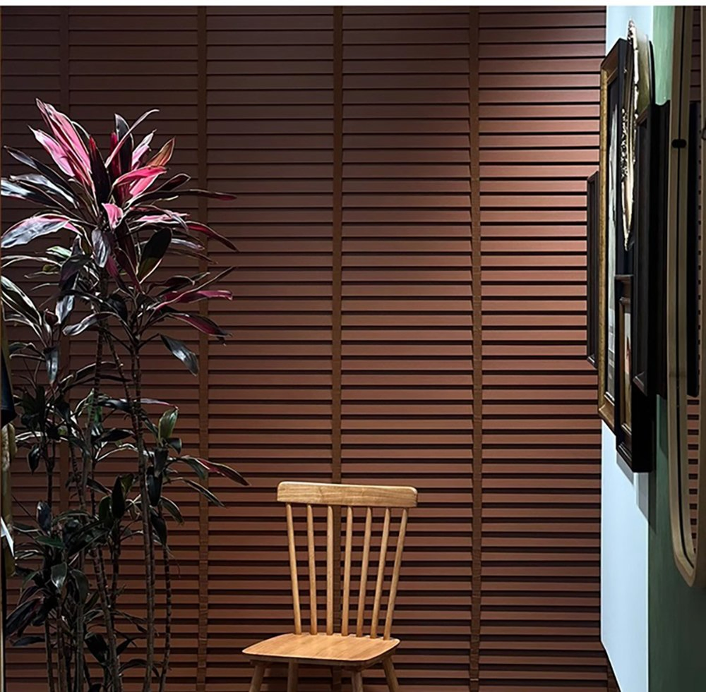 Light Filtering Wooden Venetian Blinds Designed New Style Faux Wood Blinds