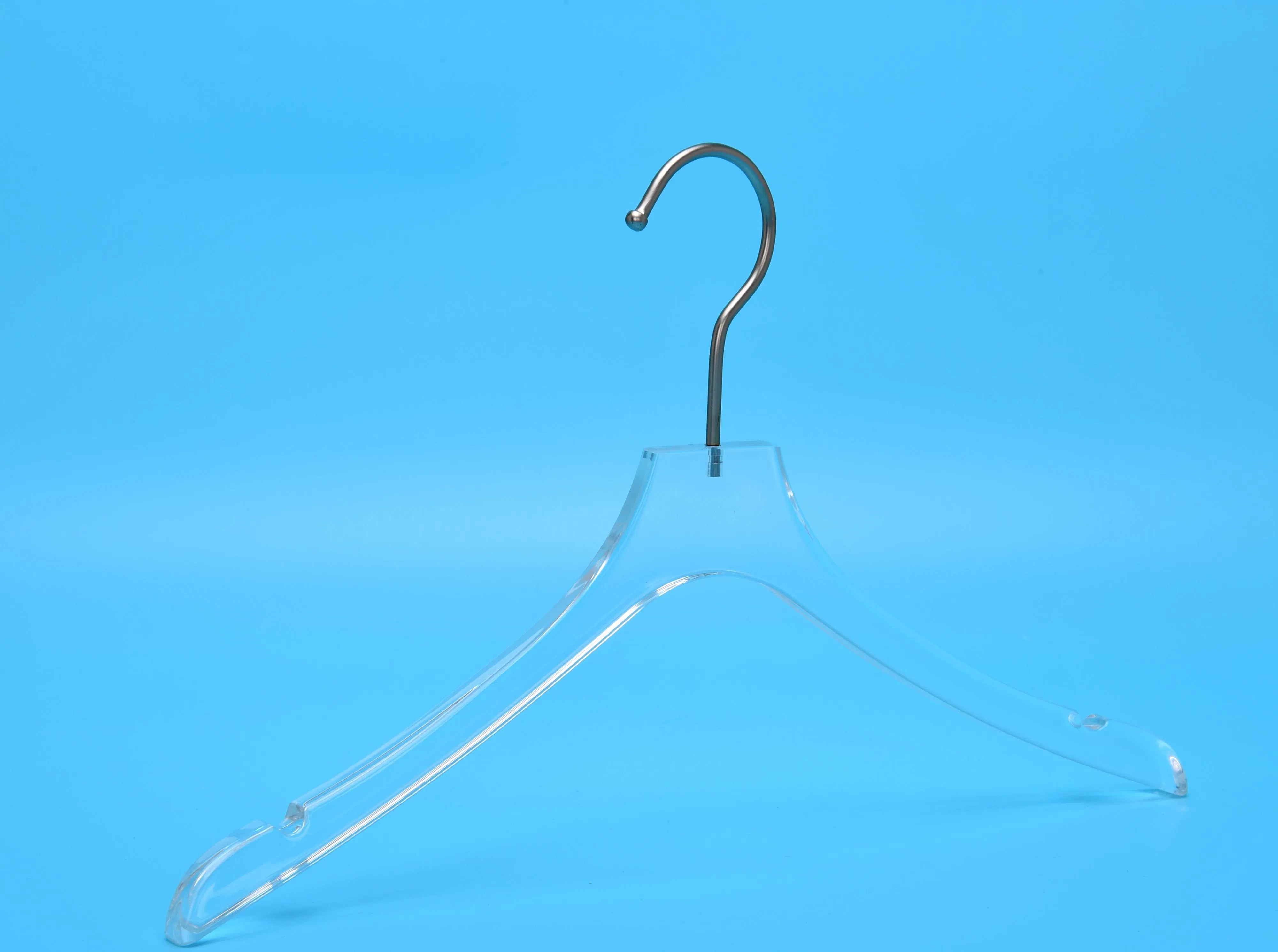 Transparent Crystal Clear Acrylic Lucite Glitter Clothes Suit Dresses Pants Coat Clothing Door Hanger Luxury Free Logo