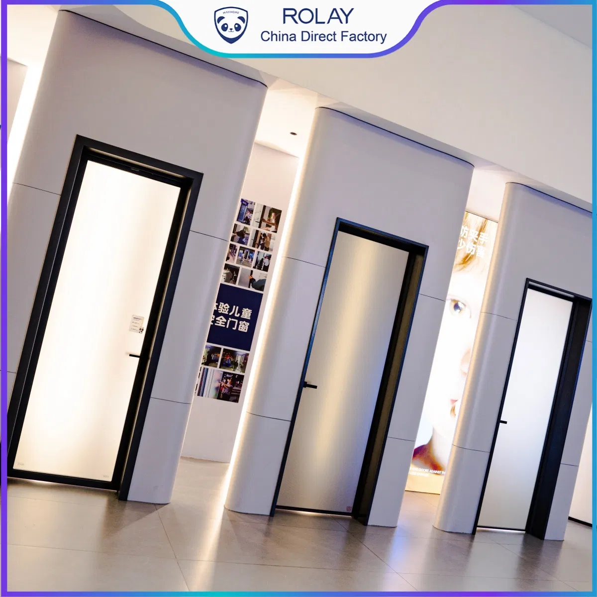 Customized Dealers Distributors Anti-Bruising Children Safety Kid Easy-Clean Surface Frameless Look Door