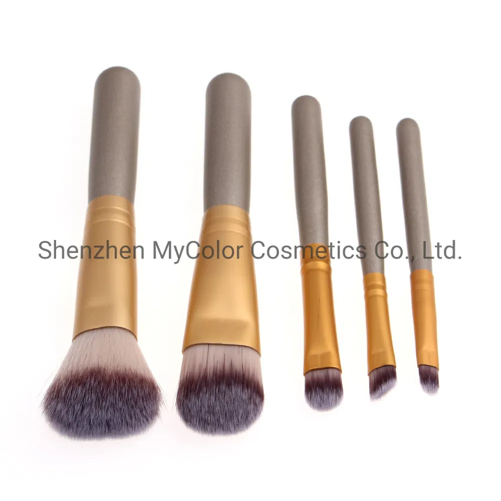 Mycolor Private Label Make up Brushes 5PCS Travel Makeup Brush Kit Foundation Powder Eye Shadow