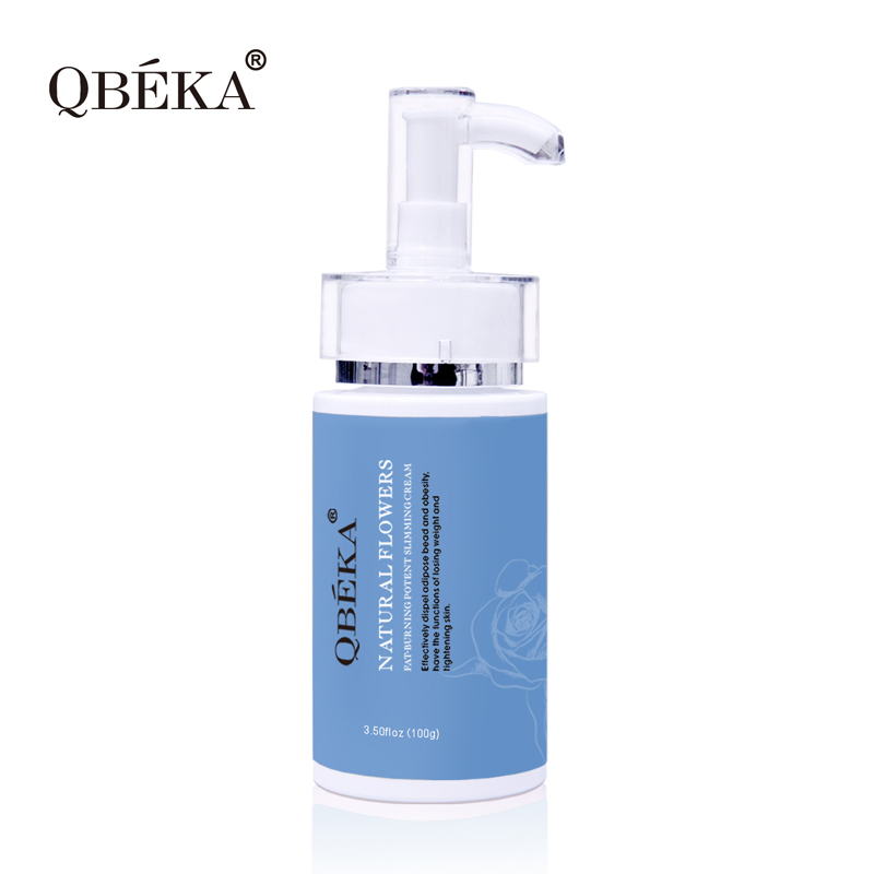 Qbeka Natural Flowers Fatburning Potent Slimming Massaging Cream Weight Loss Botanical Extracts