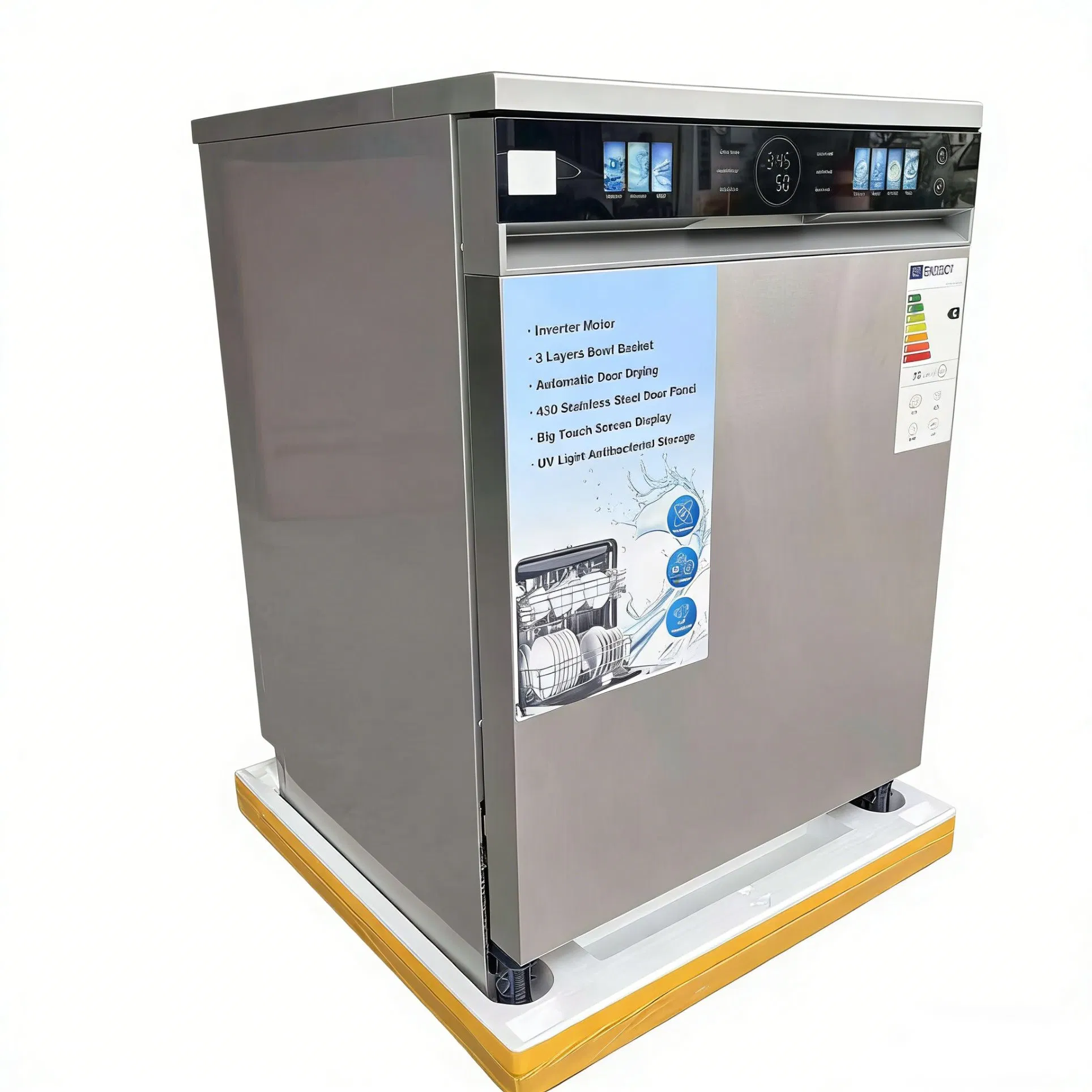 Full-Integrated Household Hotel 16 Sets Smart Electric Built-in Dishwasher