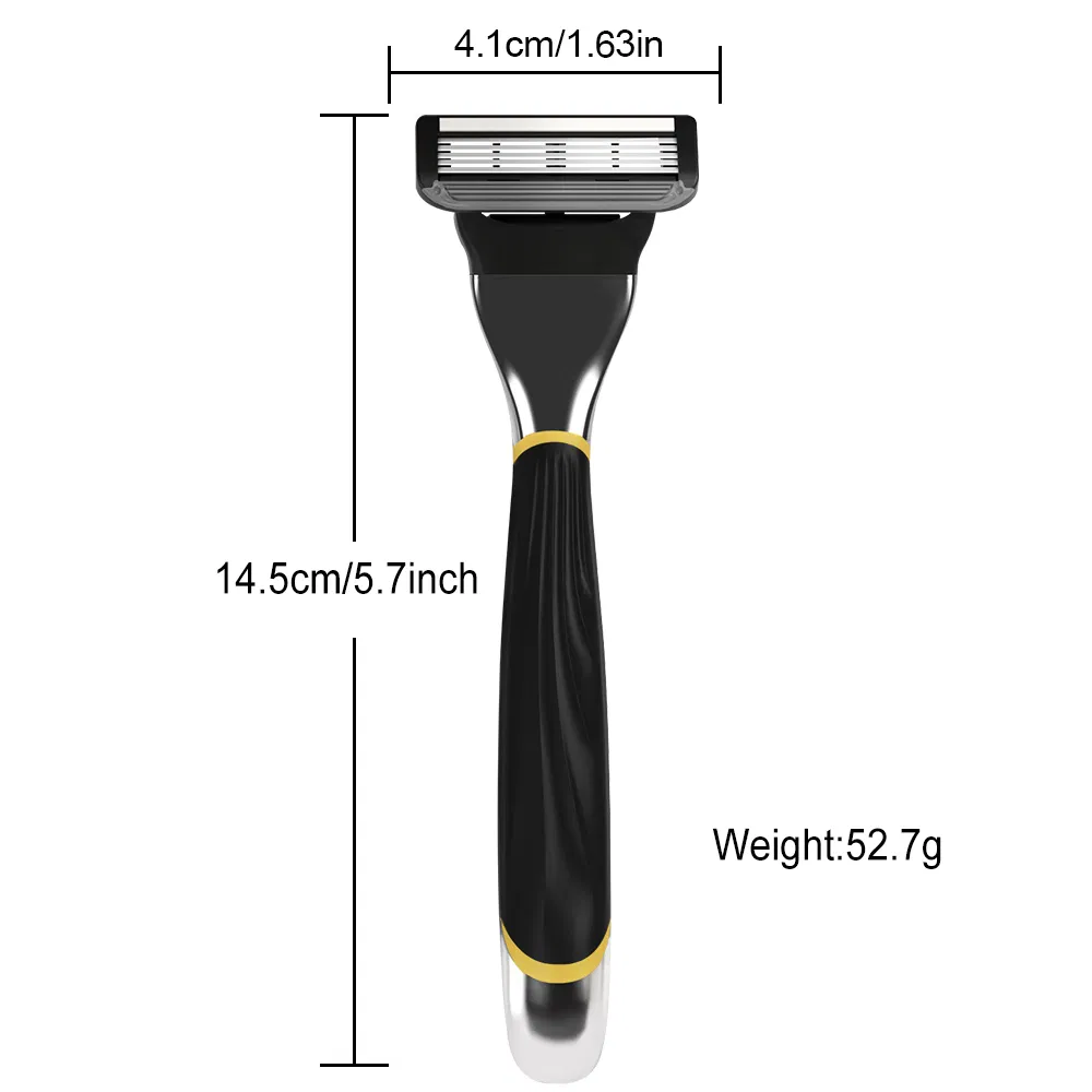 Five Blade Metal Handle Cartridge Razor Private Label Box Package
