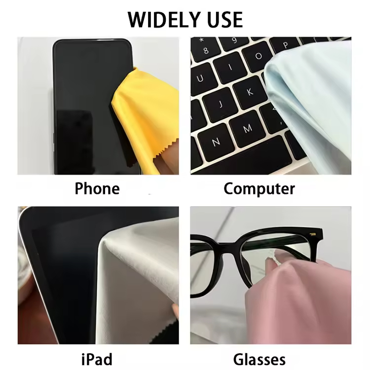 Free Design High Quality Custom Logo Black Micro Fiber Microfibre Microfiber Cloth for Glasses