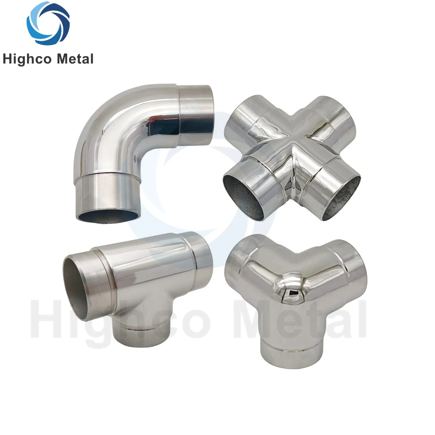 Stainless Steel Handrail Round Tube Joiner Elbow Railing Stair Balustrade Fittings