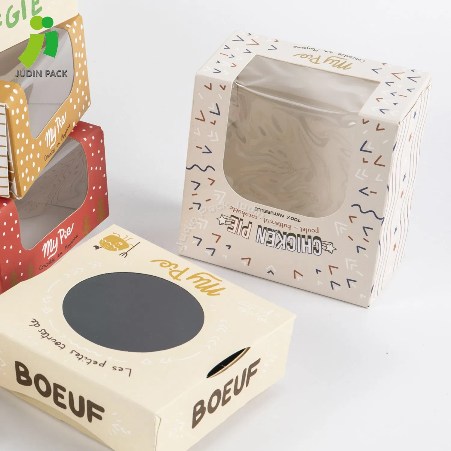 Paper Food Packaging Box Pastry Box with Window