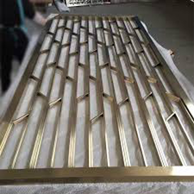 Stainless Steel Decorative Divider Partition Laser Cut Panel Outdoor Office Screen Partition