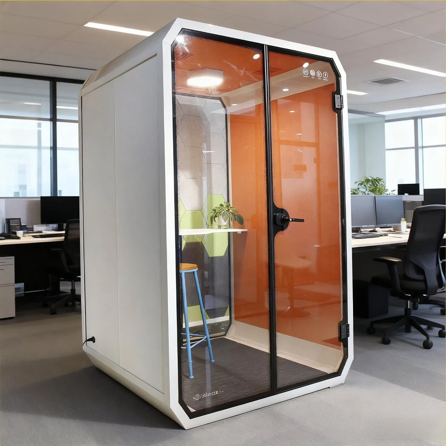 Soundproof Chat Pod Office Work Space Meeting Booth Flexible Booth Conference Pod