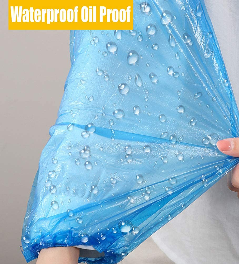 LDPE Blue 2.5g Disposable Waterproof Protective PE Sleeve Cover Plastic Sleeve