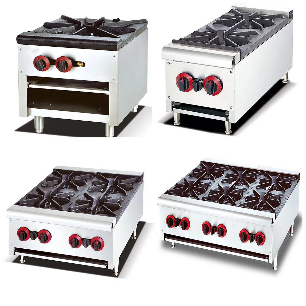 20 Inch 4-8 Burner Stainless Steel Gas Stove Cooker/4 /6 /8 Head Gas Burner Stove Cooktop