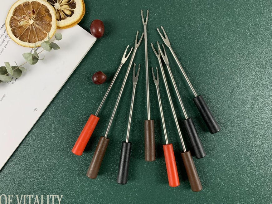 Durable Round and Flat Fruit Forks in Stainless Steel Fork